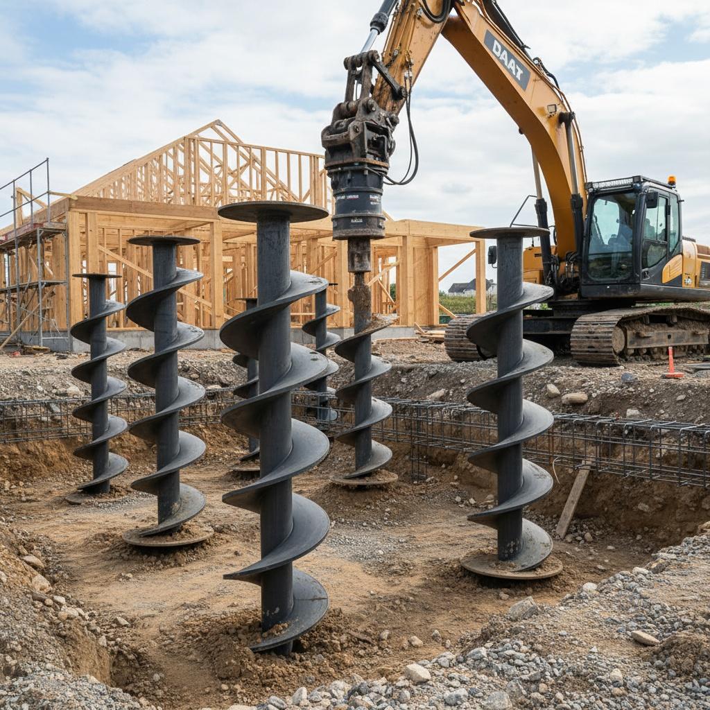 применение винтовых свай