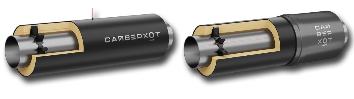 Промежуточный и концевой элементы трубопровода ППУ