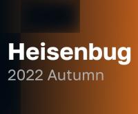 Heisenbug 2022 Autumn