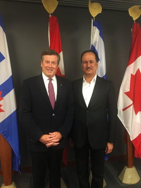 Председатель правления компании DAMAC встретился с мэром Торонто