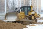 Земляные работы-компания Техоптимум.
Бульдозер CAT D6R XL компании Техоптимум.