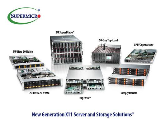 Комплексную линейку серверов и хранилищ данных серииX11 запускает Supermicro