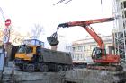 Компания Техоптимум-разработка котлована и вывоз грунта.
Экскаватор грейфер Hitachi Zaxis 225 компании Техоптимум.
