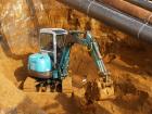 Компания Техоптимум-земляные работы.
Мини-экскаватор Kobelco 40SR компании Техоптимум.