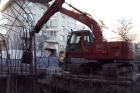 Компания Техоптимум-разработка котлована и вывоз грунта.
Экскаватор грейфер Hitachi Zaxis 225 компании Техоптимум.