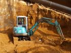 Компания Техоптимум-земляные работы.
Мини-экскаватор Kobelco 40SR компании Техоптимум.