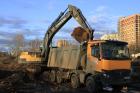 Компания Техоптимум-демонтаж строения.
Экскаватор VOLVO 380 компании Техоптимум.