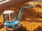 Компания Техоптимум-земляные работы.
Мини-экскаватор Kobelco 40SR компании Техоптимум.
